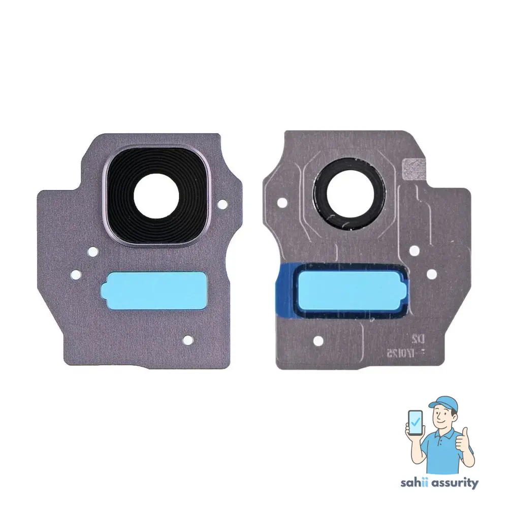 Camera Lens Glass with Frame for Samsung Galaxy S8 Plus Grey